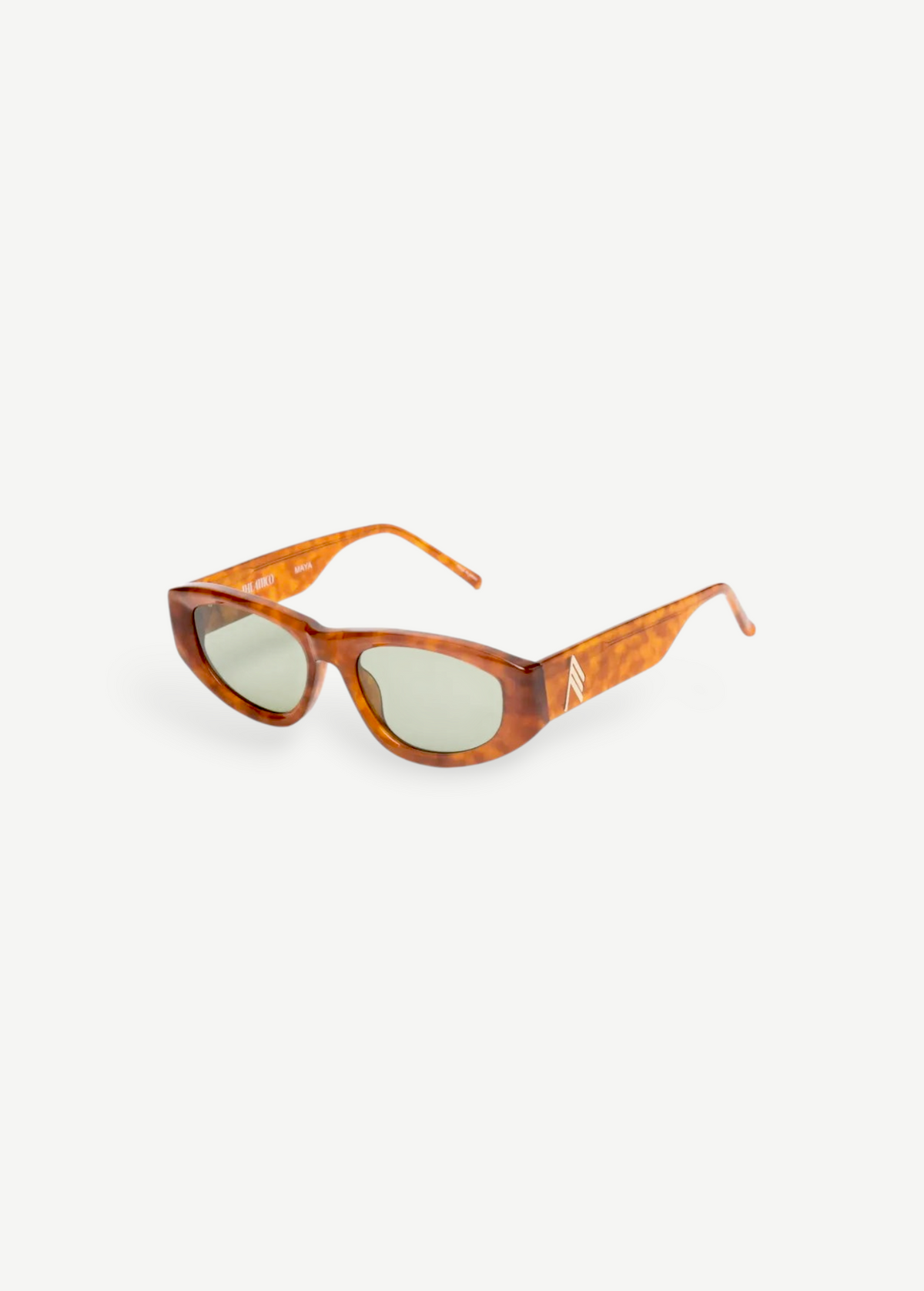 KABE SHOP INC Maya sunglasses with a light brown tortoiseshell acetate frame and tinted lenses