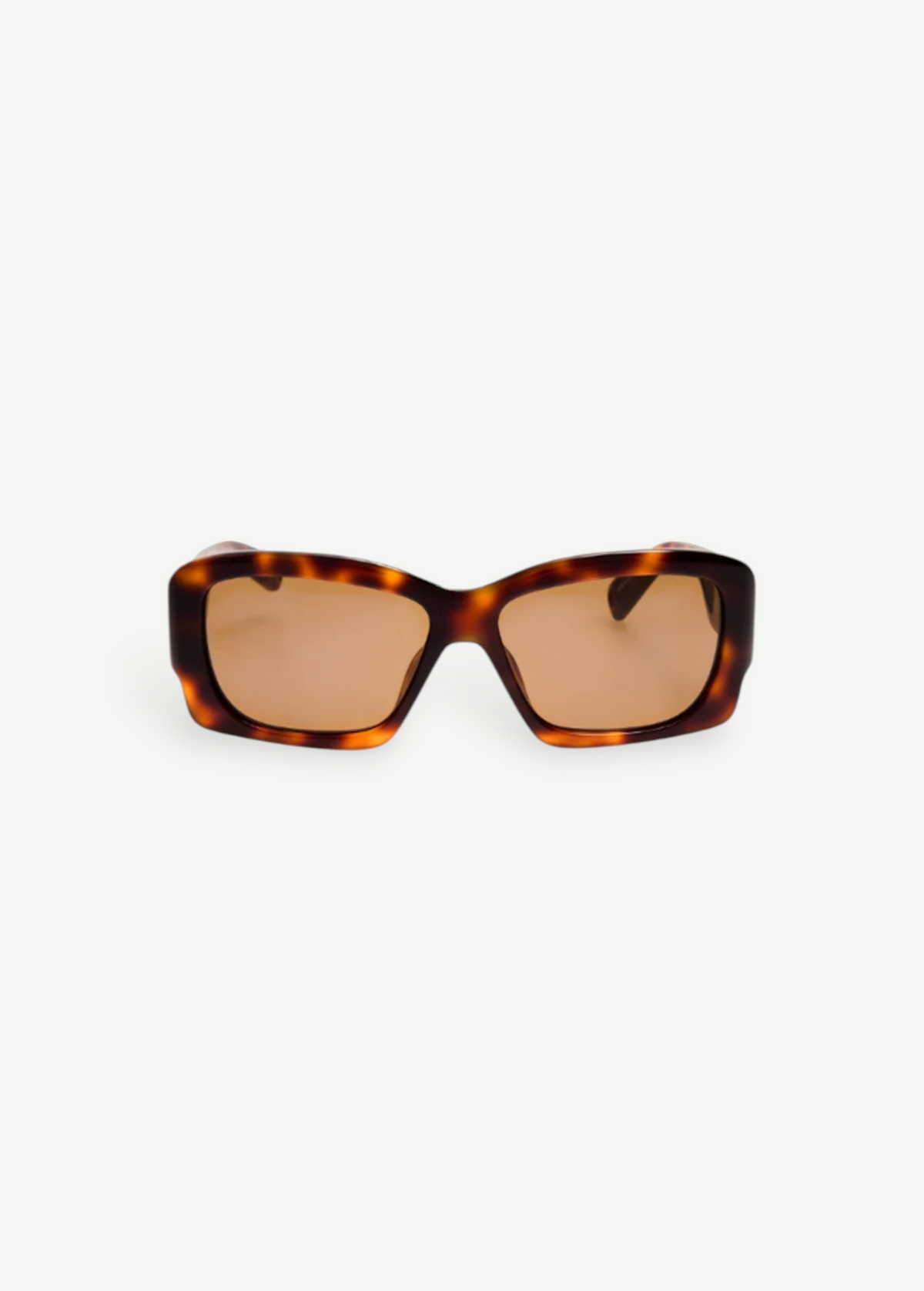 KABE SHOP INC Croisiere rectangular sunglasses in tortoiseshell acetate with brown lenses