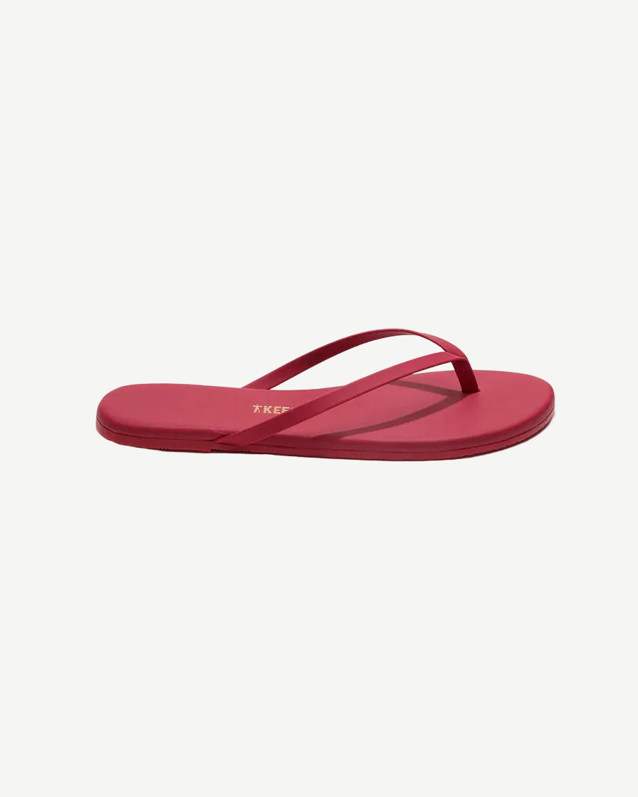 Red sandal on a white background