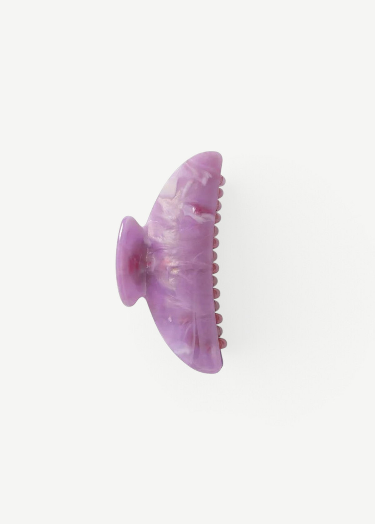 KABE SHOP INC Midi Heirloom hair claw in marbled purple Italian acetate with reinforced hardware