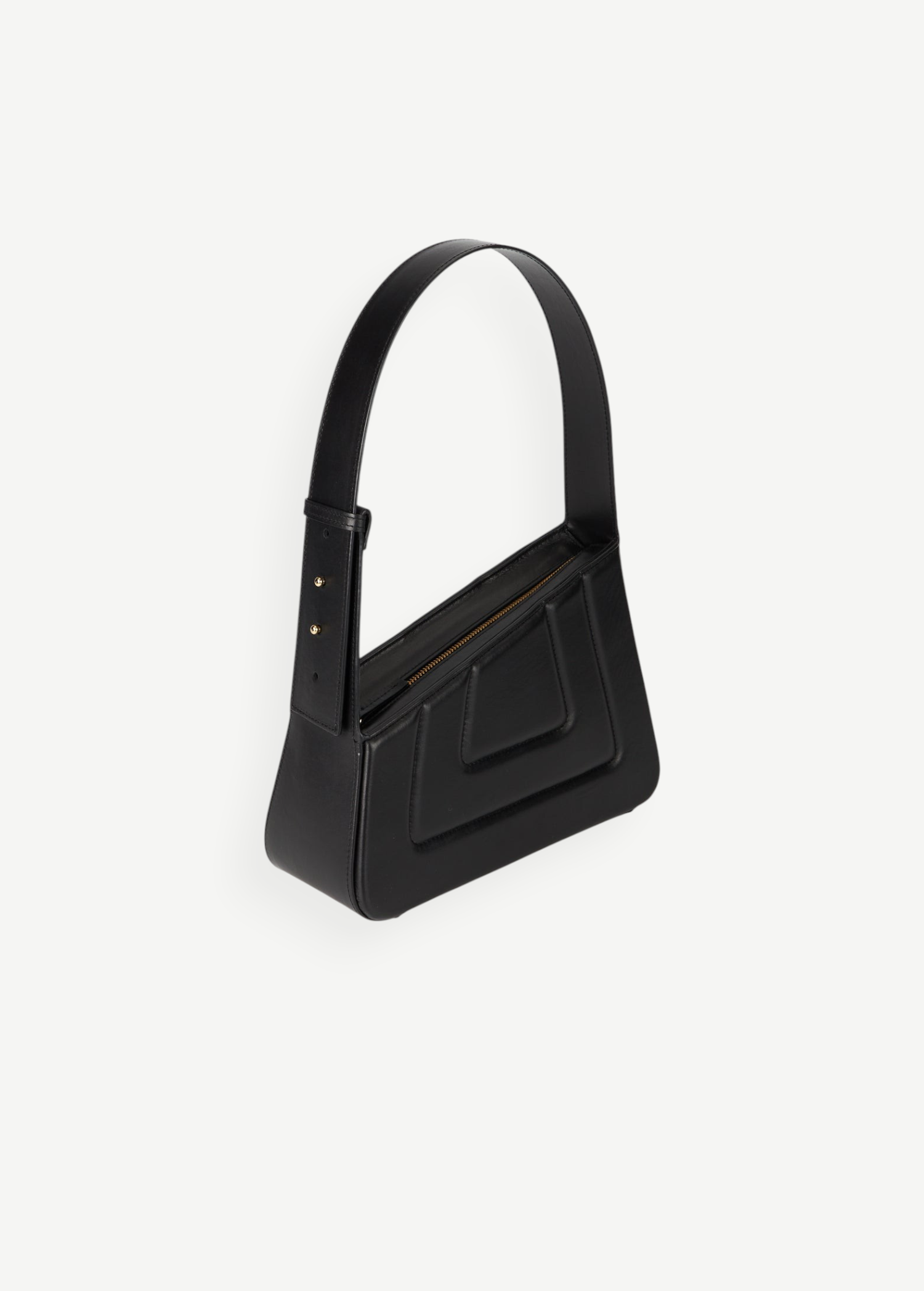 KABE SHOP INC Albert Jewel black quilted shoulder bag with passementerie trim and adjustable strap