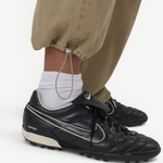 KABE SHOP INC Sport Jean in tan denim with a relaxed fit, featuring an adjustable drawstring toggle at the ankle.