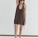 Pocket Halter Dress
