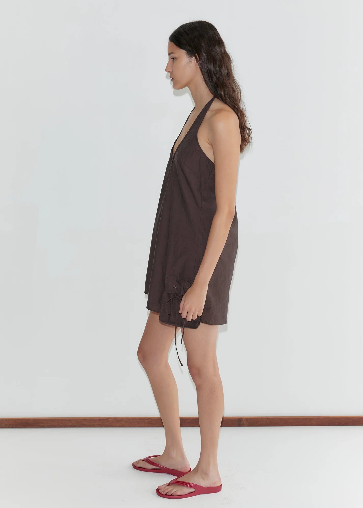 Pocket Halter Dress