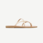 KABE SHOP INC Armos sandals in cream leather with a minimalist thong strap design for a classic summer look