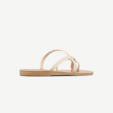 KABE SHOP INC Armos sandals in beige leather with a minimalist thong strap design and flat sole