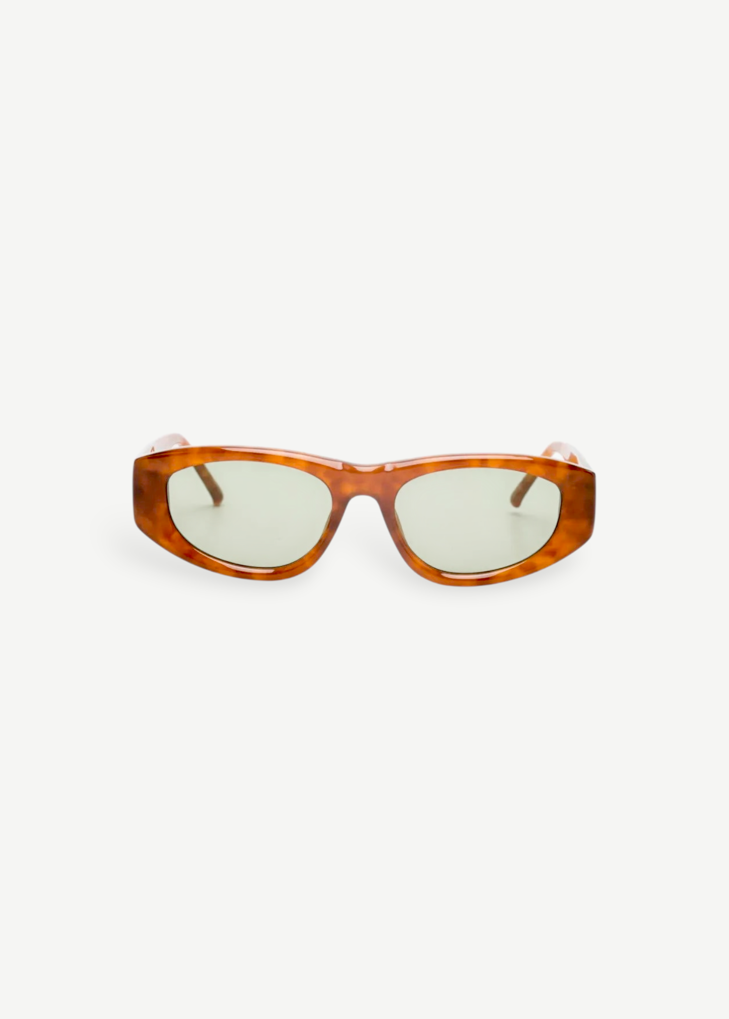 KABE SHOP INC Maya sunglasses with a warm light brown tortoiseshell acetate frame and tinted lenses.