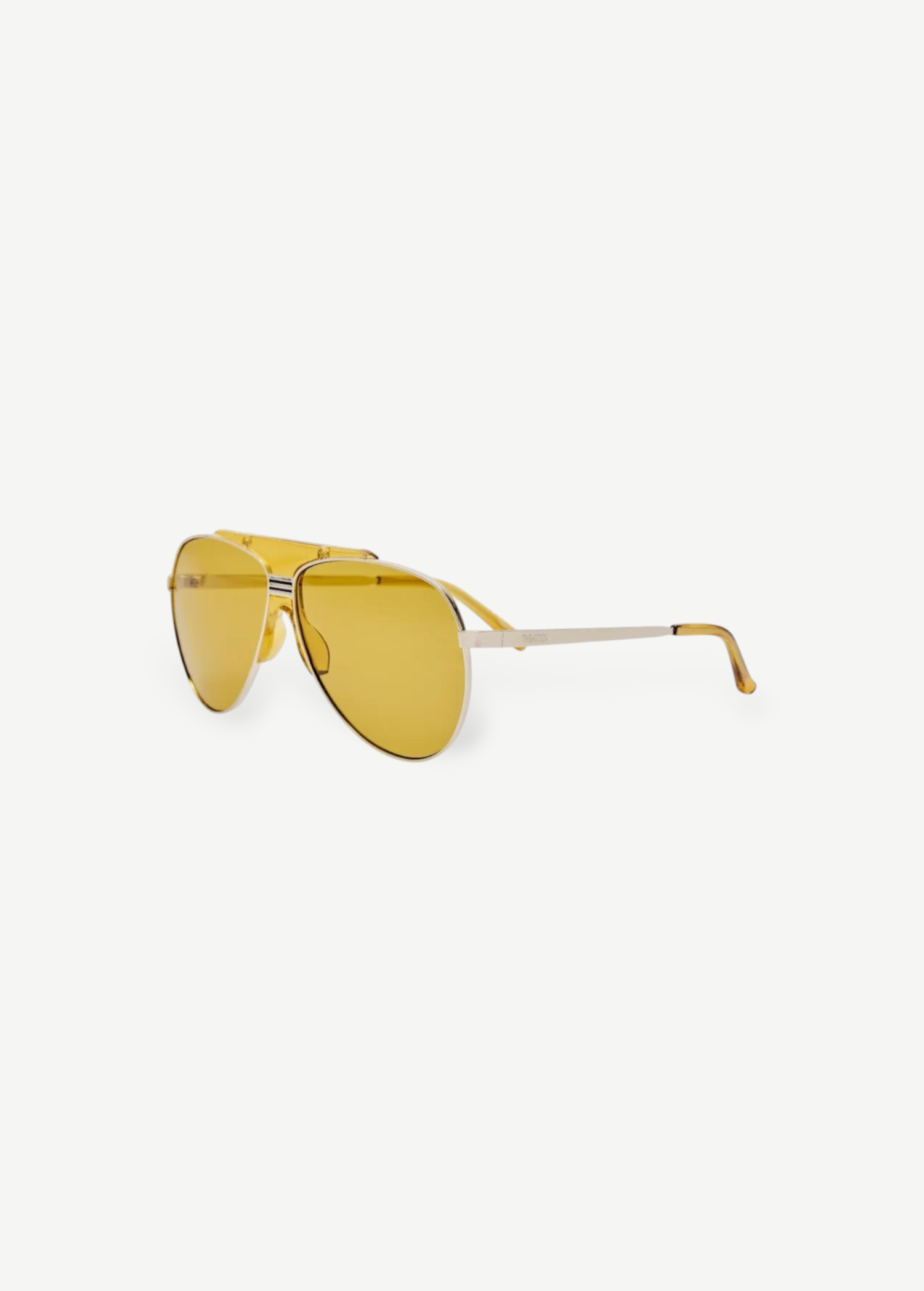 KABE SHOP INC Amelia sunglasses featuring a modern pilot silhouette with vibrant yellow frames and matching lenses.