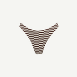 Cocoa Grid Textured Curve Brief