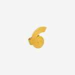 KABE SHOP INC Nisqakuna gold ring with a sculptural spiral design and textured reliefs inspired by ZENU artistry.