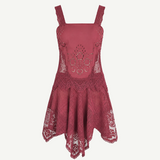 Crochet Sleeveless Mini Dress