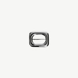 KABE SHOP INC Sculpted Slide in polished gold, a square ring accessory for cinching fabric with a modern design.
