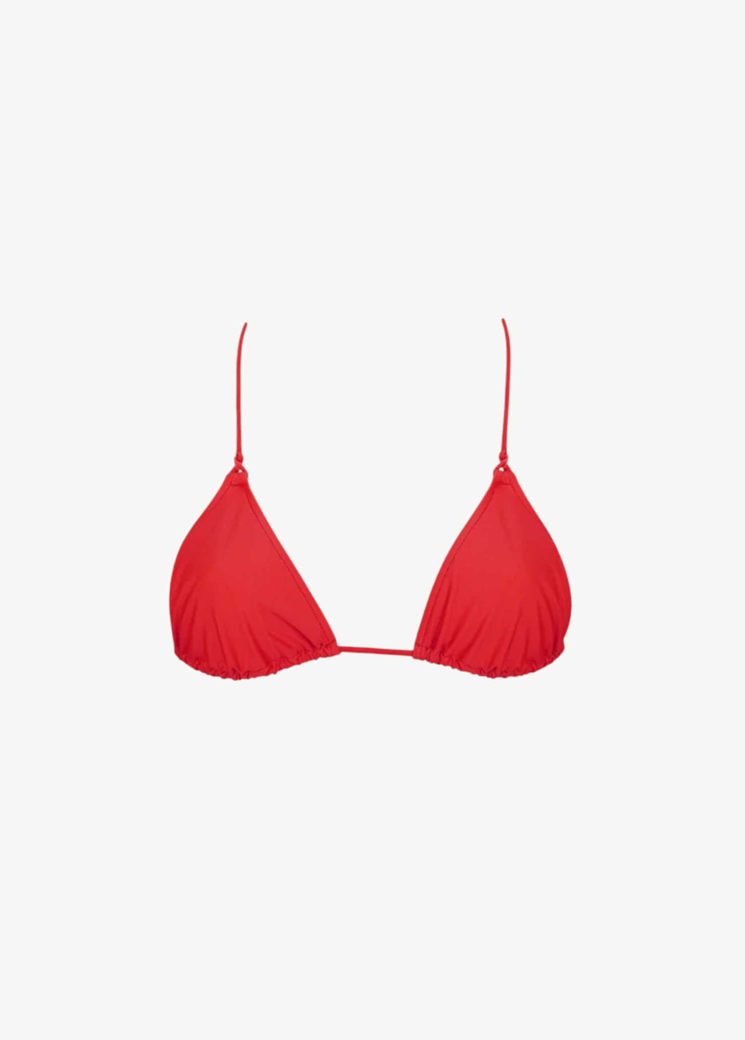 KABE SHOP INC Dolores red bikini top with adjustable straps and tie-back closure for a classic swimwear look.