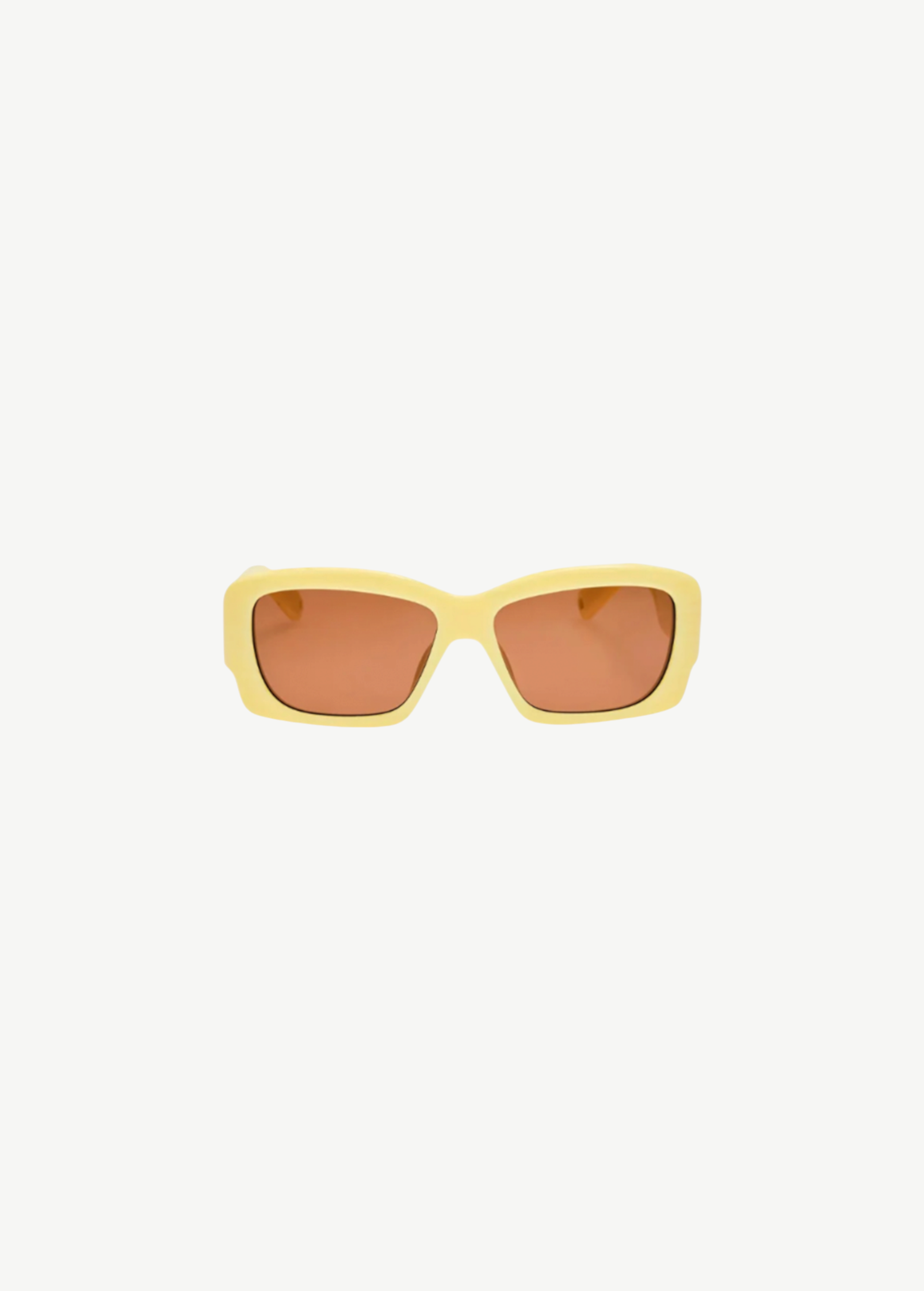 KABE SHOP INC Croisiere rectangular sunglasses in sand acetate with brown lenses