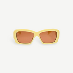KABE SHOP INC Croisiere rectangular sunglasses in sand acetate with brown lenses