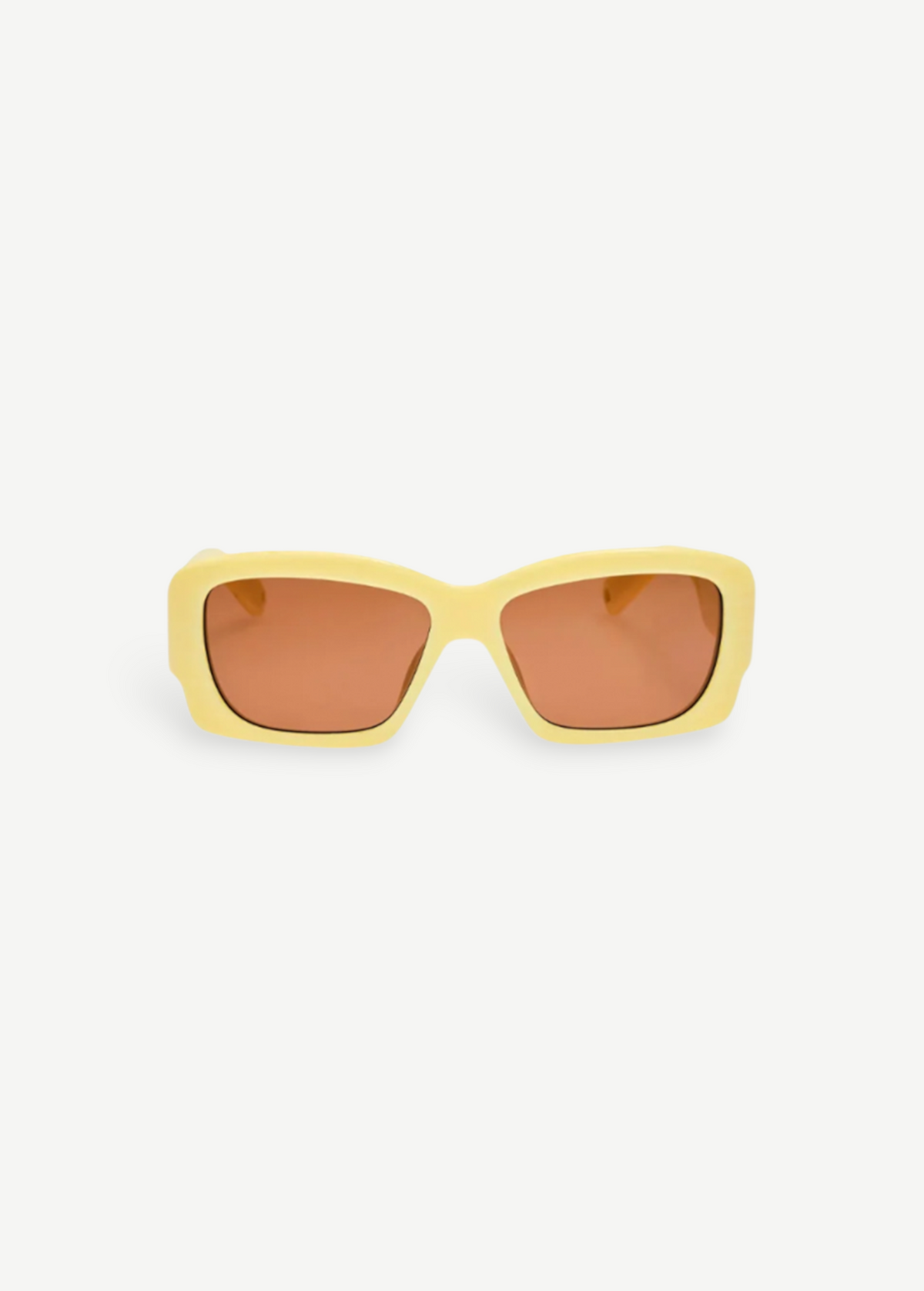 KABE SHOP INC Croisiere rectangular sunglasses in sand acetate with brown lenses