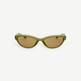KABE SHOP INC Jacquemus Curvo cat-eye sunglasses in green acetate with brown lenses