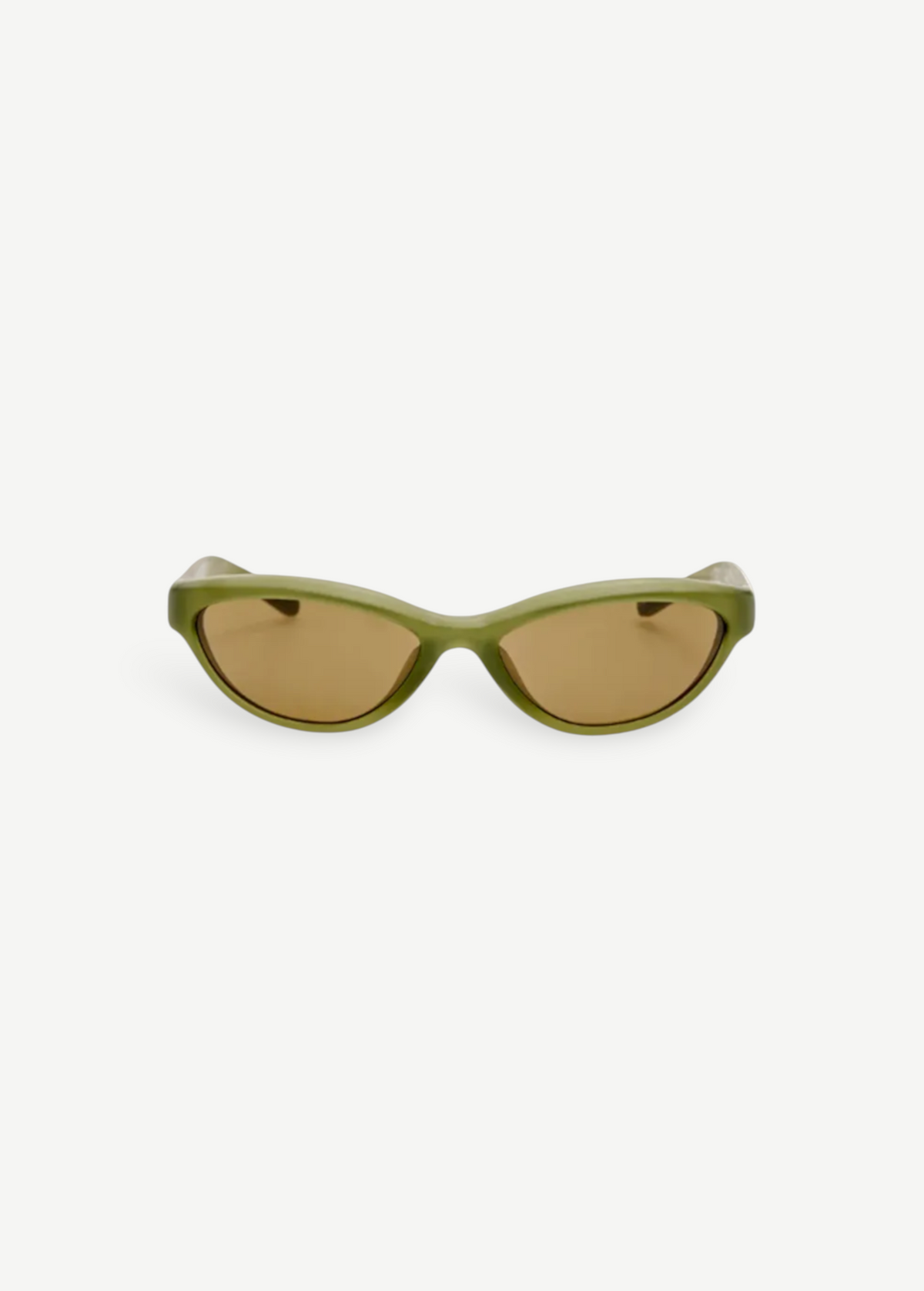 KABE SHOP INC Jacquemus Curvo cat-eye sunglasses in green acetate with brown lenses