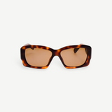 KABE SHOP INC Croisiere rectangular sunglasses in tortoiseshell acetate with brown lenses