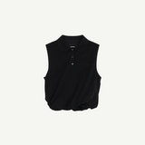 Sleeveless Twist Polo