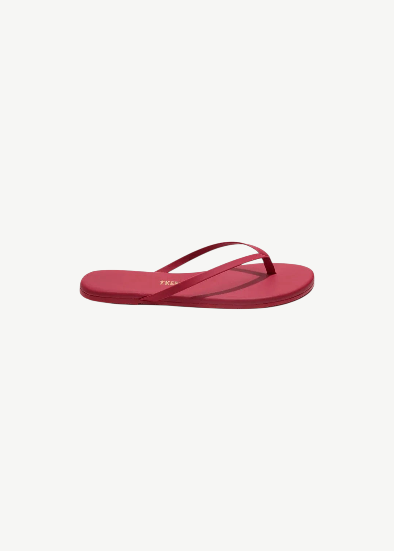 Red sandal on a white background