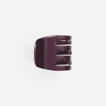 KABE SHOP INC handcrafted mini claw hair clip in deep purple Italian bio-acetate for all hair types