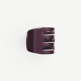 KABE SHOP INC handcrafted mini claw hair clip in deep purple Italian bio-acetate for all hair types