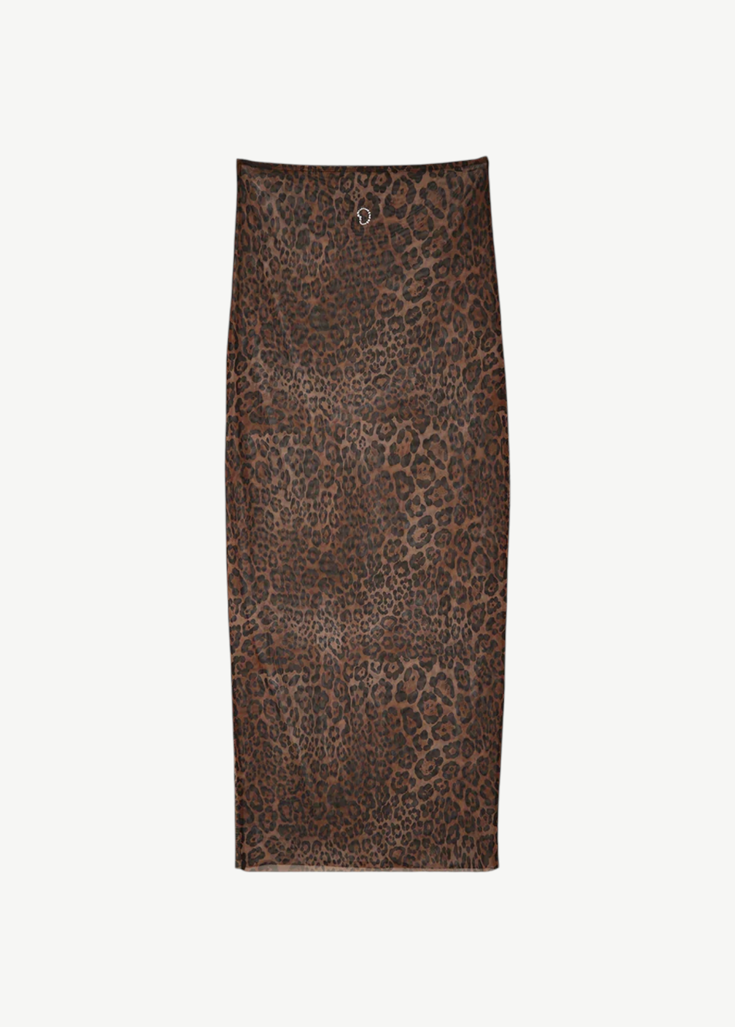 KABE SHOP INC Naj maxi skirt in a brown and black leopard print with a fluid, flattering silhouette.