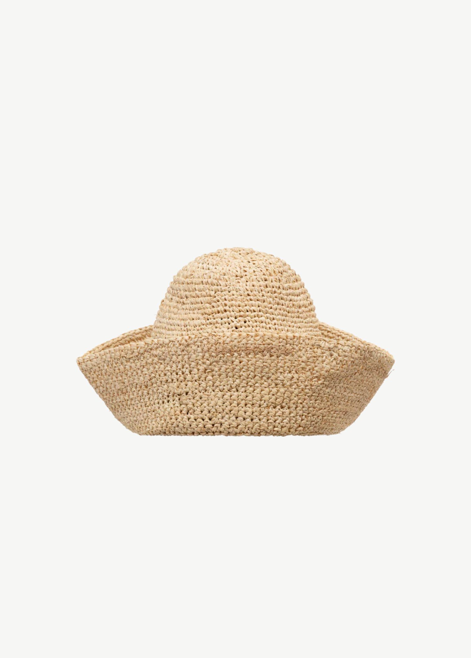 KABE SHOP INC Bote hat in natural woven raffia with a relaxed sailor-inspired silhouette for summer styling