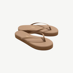 KABE SHOP INC Lily Platforms in beige Brazilian leather with a cushioned insole and thick rubber platform sole.