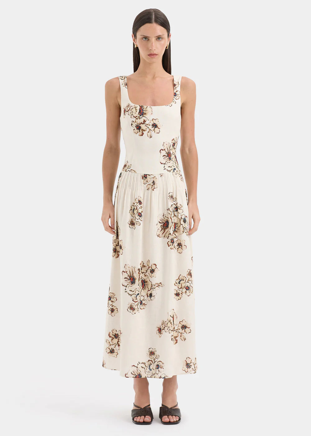 Freja Tiered Midi Dress