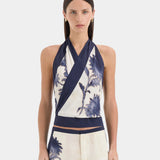 Phillipa Halter Scarf Top