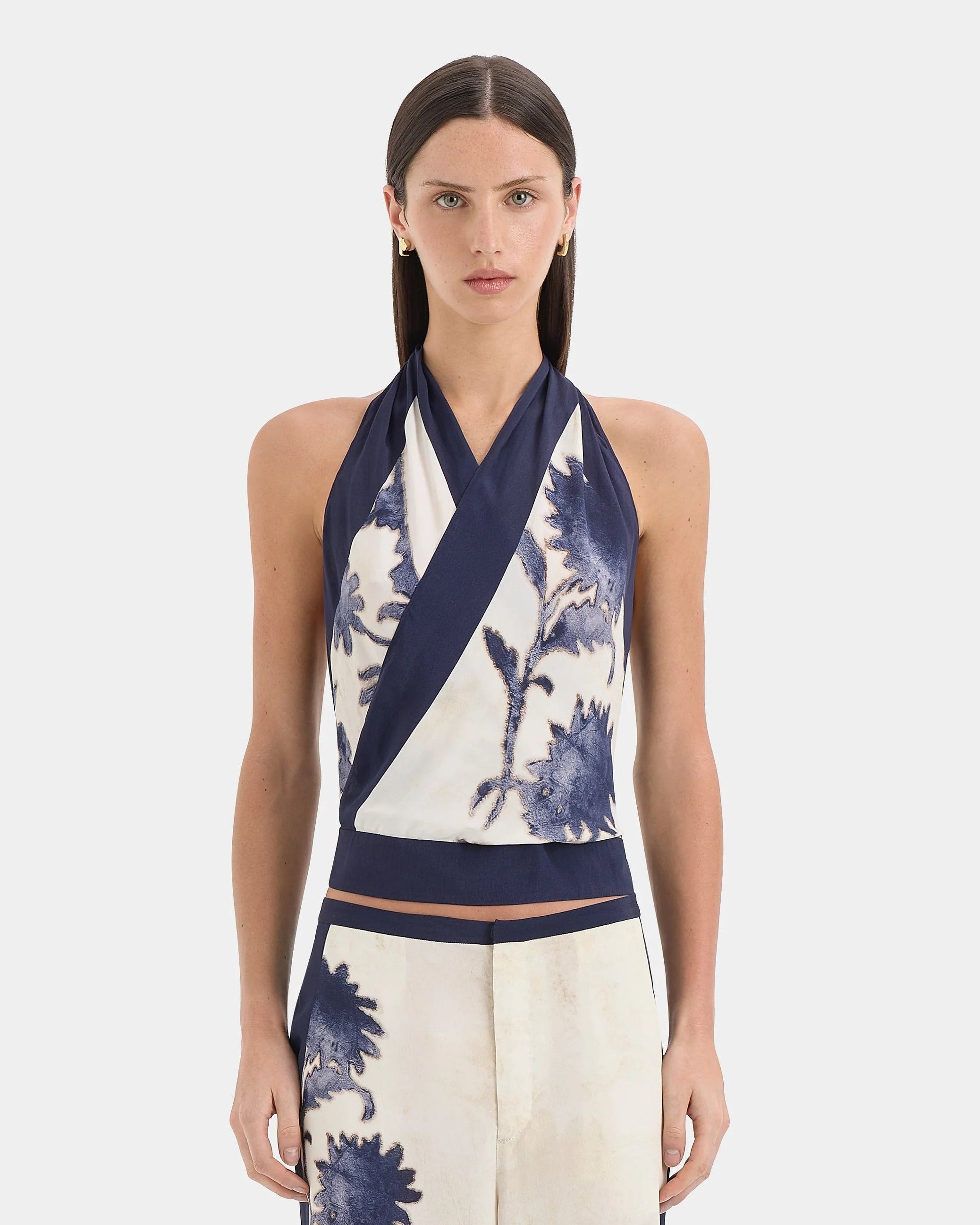 Phillipa Halter Scarf Top