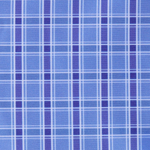 KABE SHOP INC Leonie bikini bottom fabric featuring a blue and white gingham plaid pattern with a smooth texture.