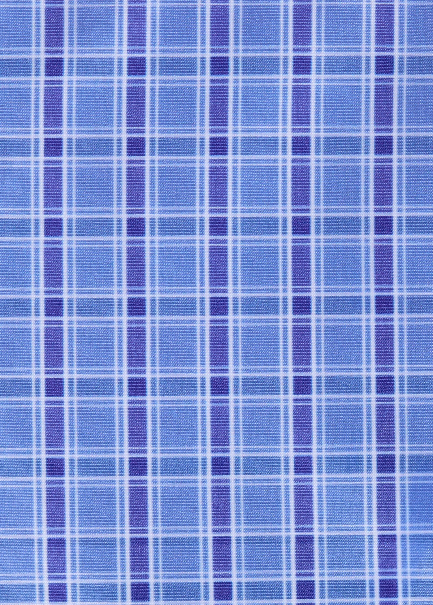 KABE SHOP INC Leonie bikini bottom fabric featuring a blue and white gingham plaid pattern with a smooth texture.