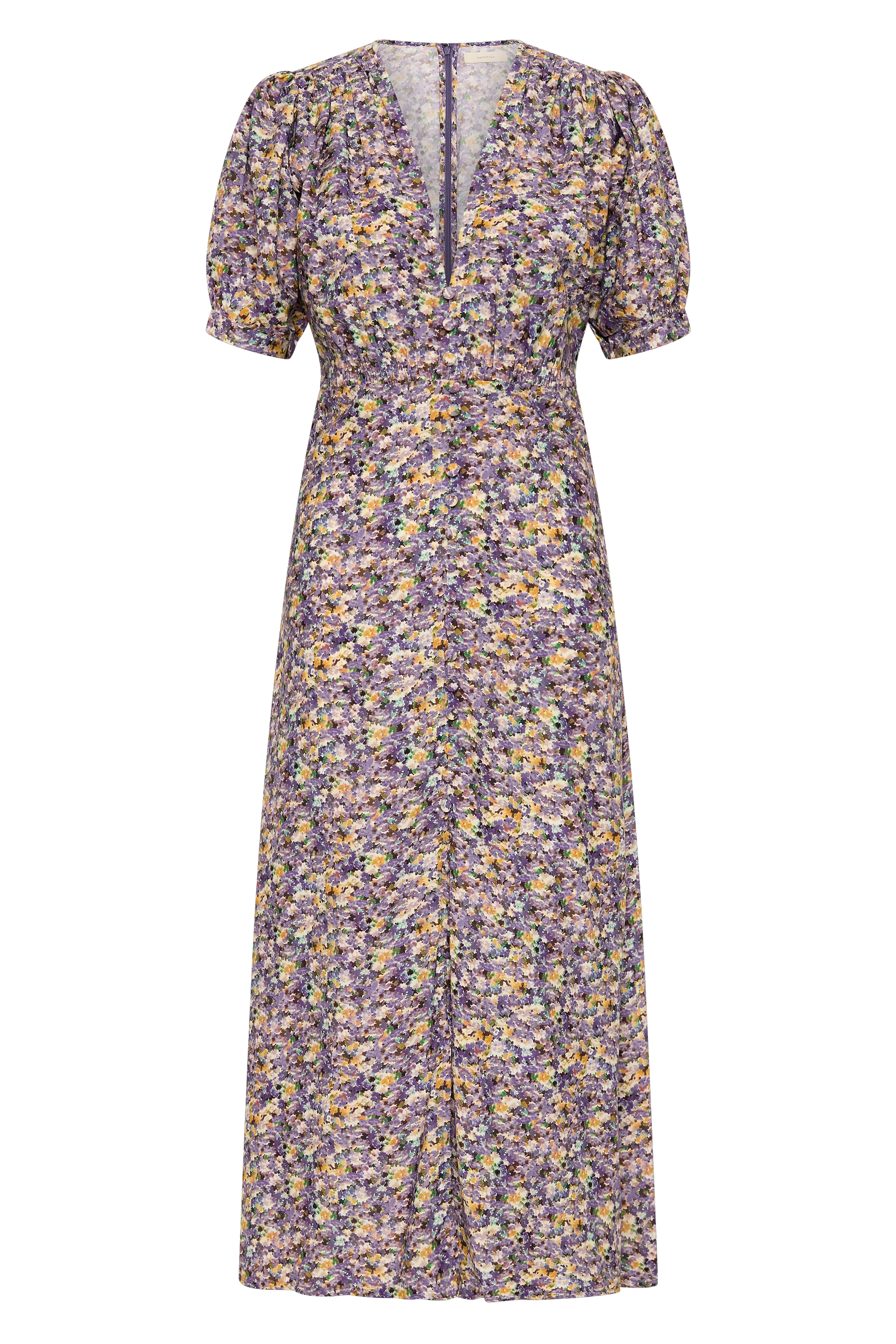 faithfull the brand bellavista midi dress Bellavista Midi Dress M / VALERIE FLORAL PURPLE