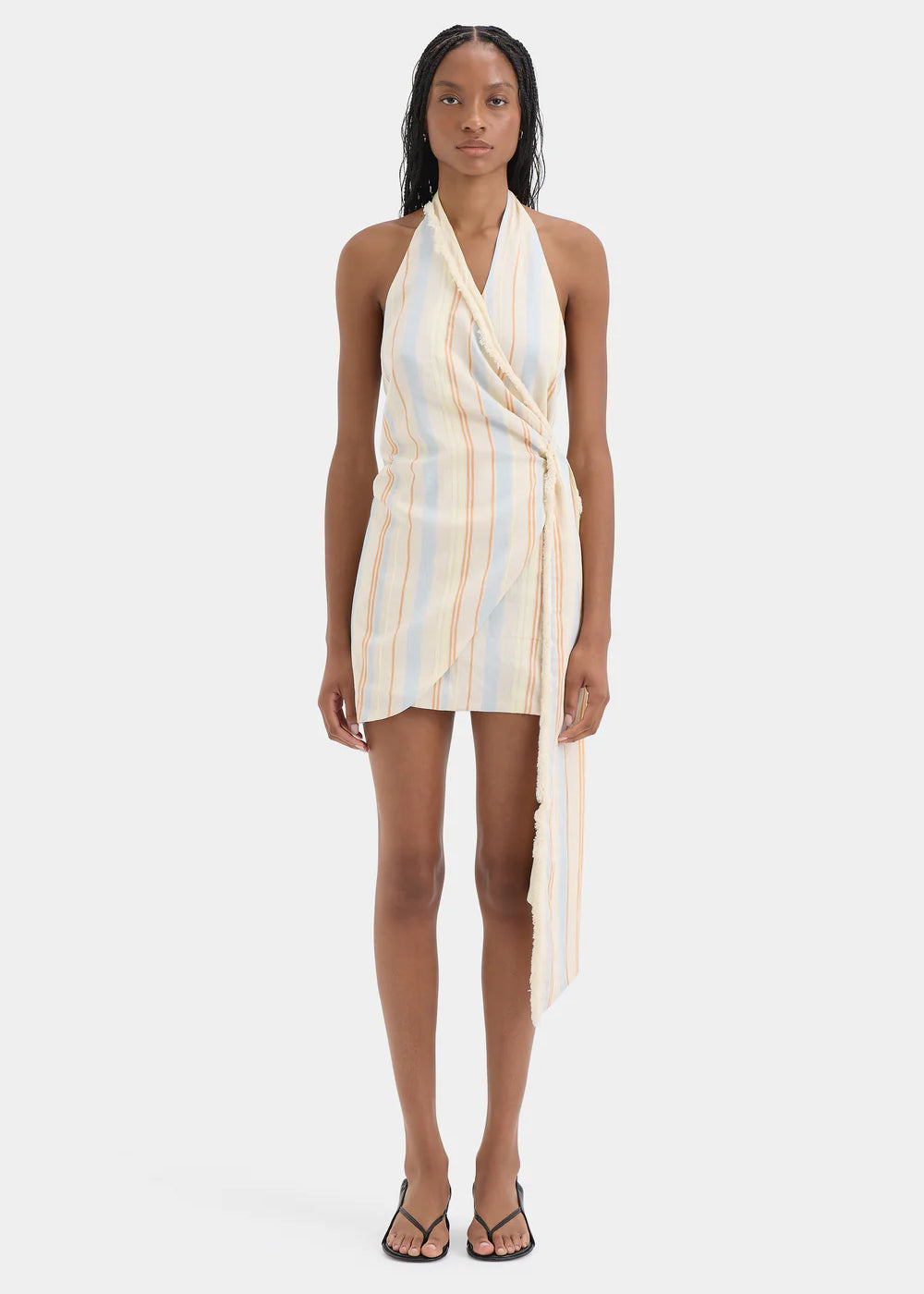 Pernille Wrap Halter Mini Dress