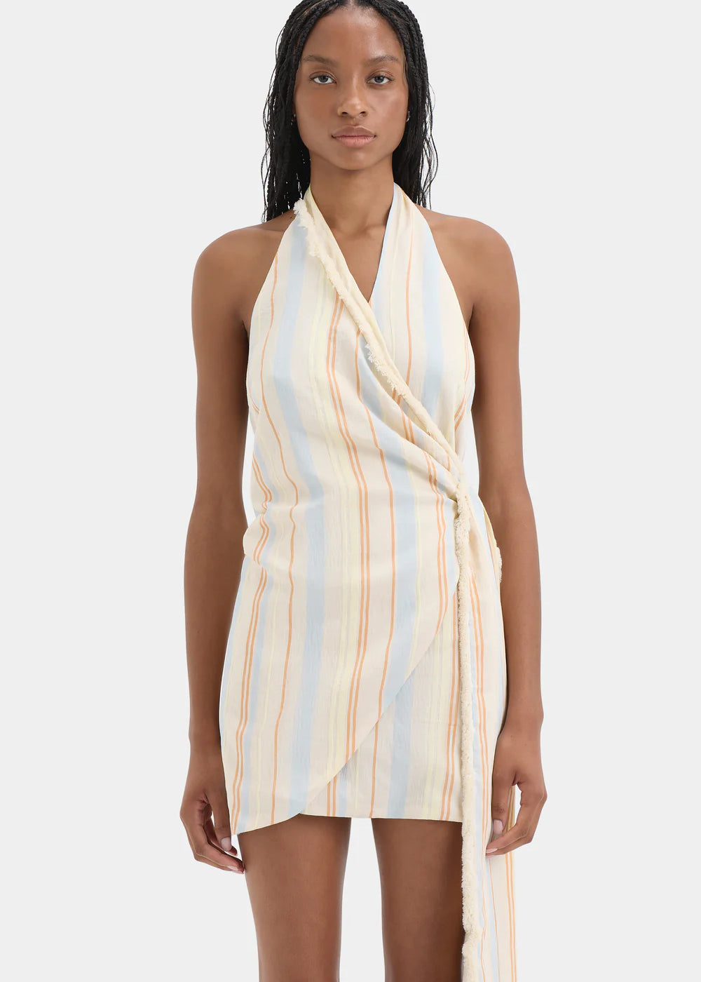 Pernille Wrap Halter Mini Dress