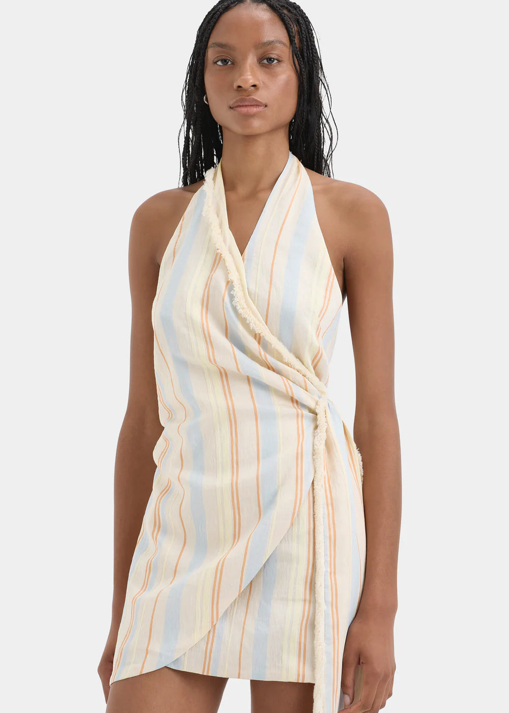 Pernille Wrap Halter Mini Dress