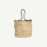 Fringed Beach Basket Bag