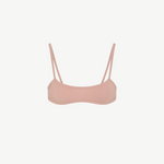 KABE SHOP INC minimalist blush pink bralette top with thin straps and a soft form-fitting silhouette