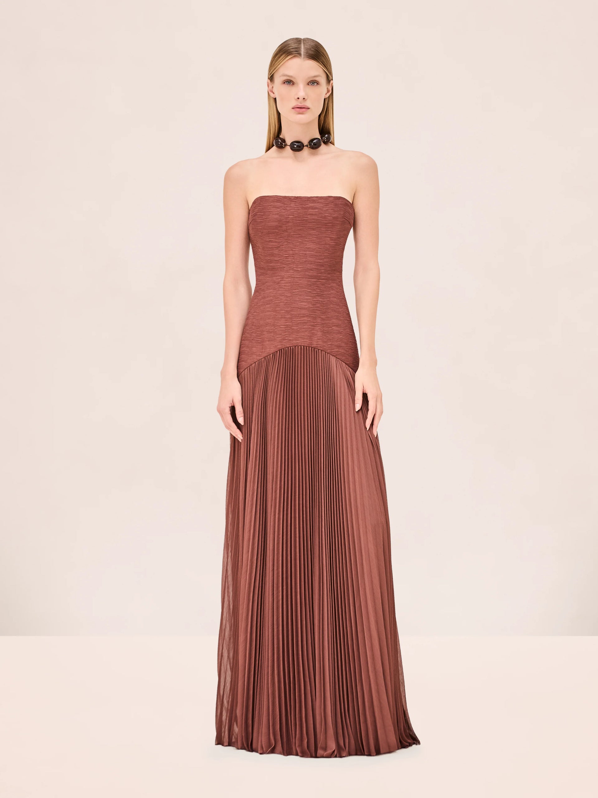 sunniva pleated maxi dress Alexis Sunniva Dress in Red