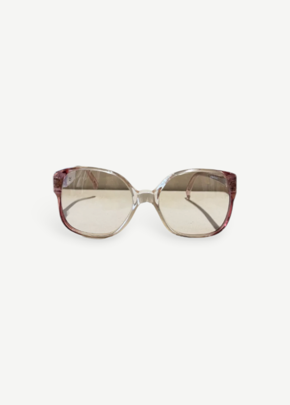 KABE SHOP INC vintage Carven sunglasses with translucent pink gradient frames and tinted lenses