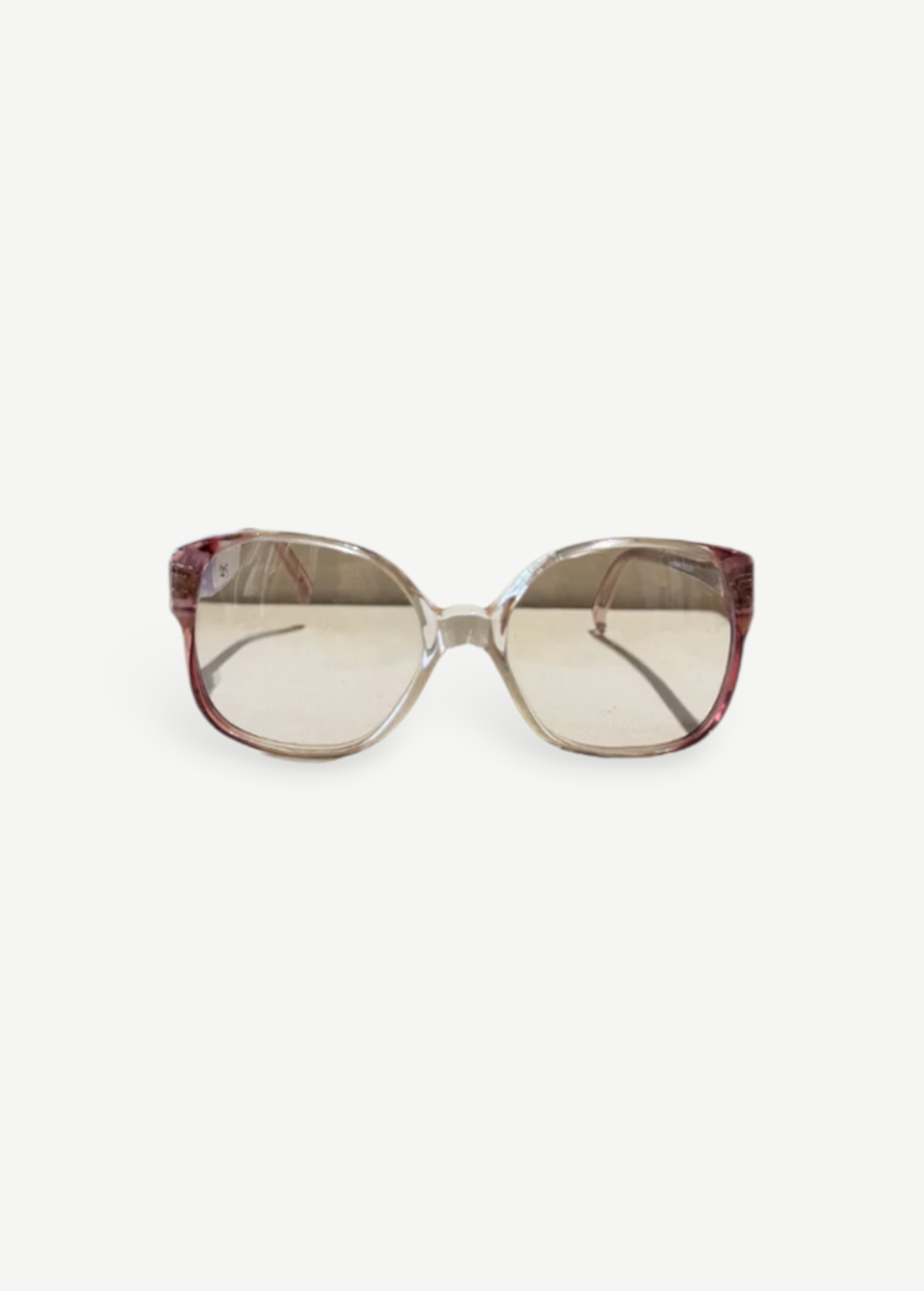 KABE SHOP INC vintage Carven sunglasses with translucent pink gradient frames and tinted lenses
