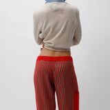 Cherry Ribbed Trackies