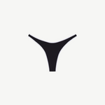 KABE SHOP INC Ursula low-rise bikini bottom in black with white trim detail