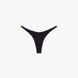 KABE SHOP INC Ursula low-rise bikini bottom in black with white trim detail