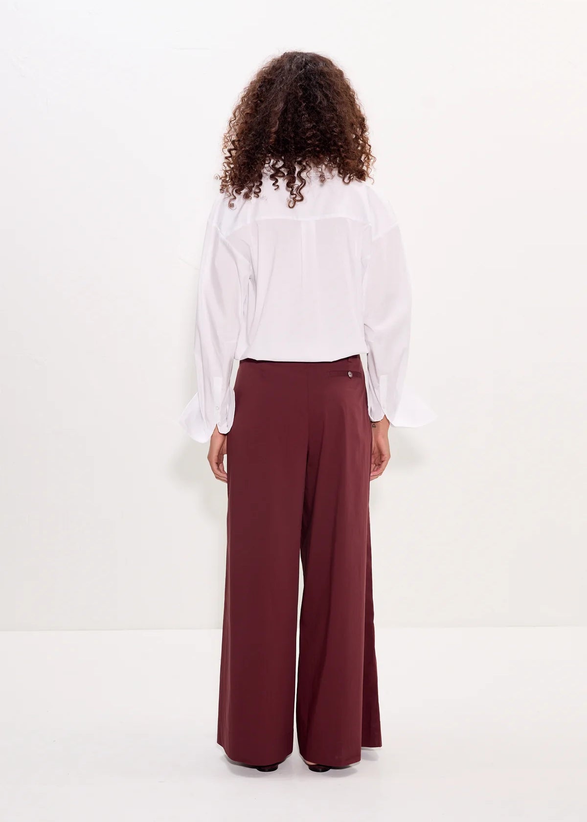Maren Poplin Crochet Button Up
