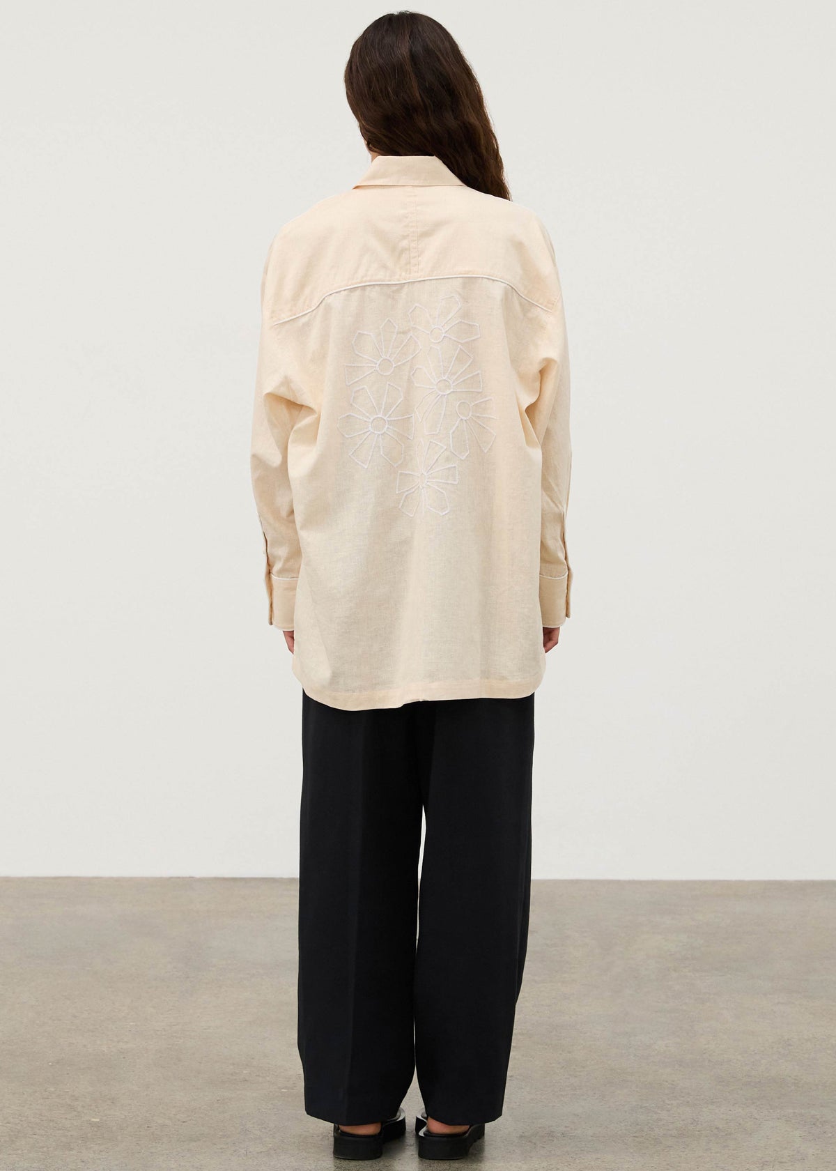 Shea Embroidered Hemp Blend Shirt