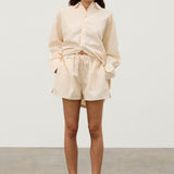 Shea Embroidered Hemp Blend Shirt